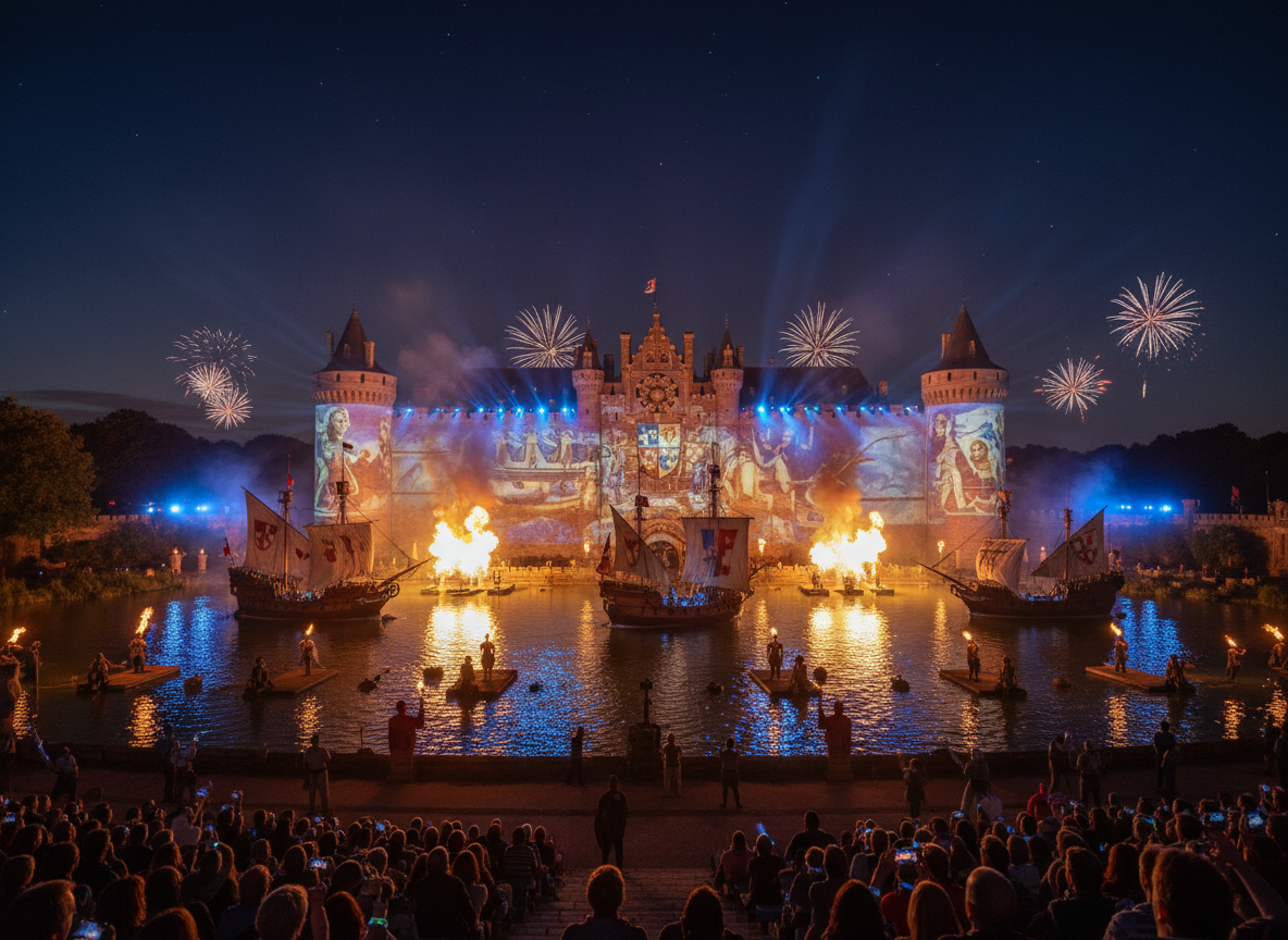 Nocturnal show at Puy du Fou