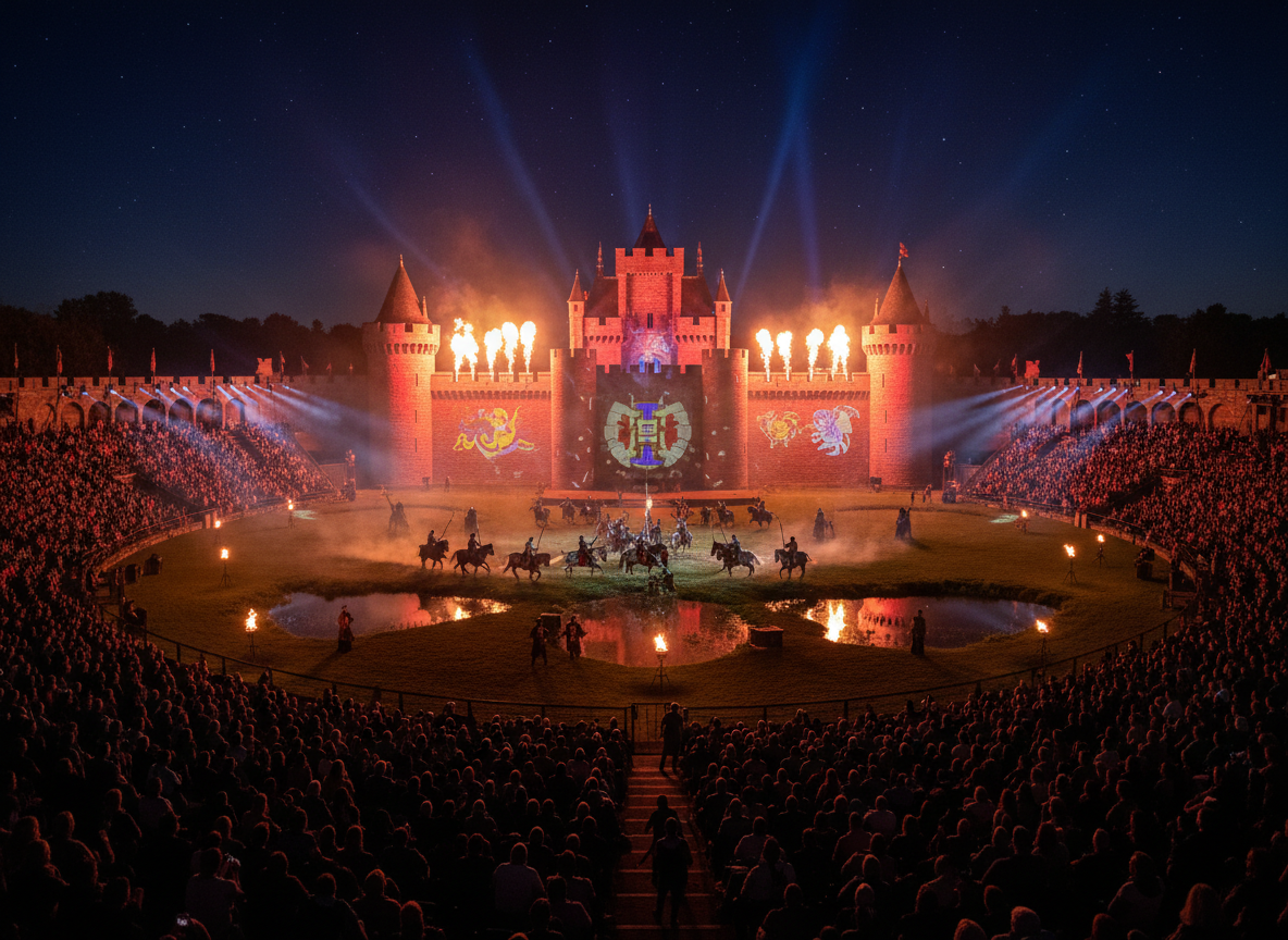 Show met ridders in Puy du Fou