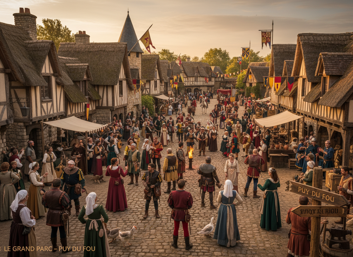 Avondshow in Puy du Fou