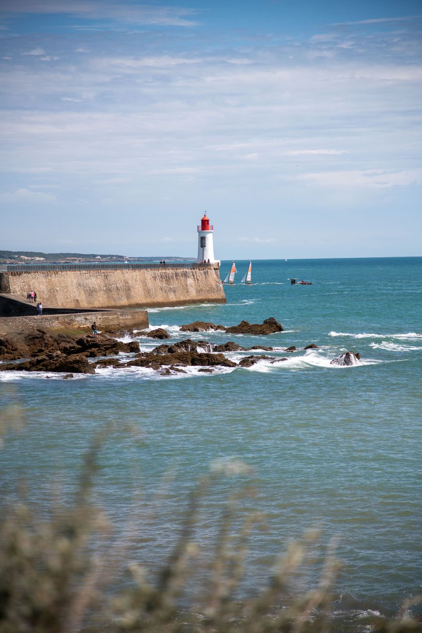 Strand in de buurt van Les Sables-d'Olonne